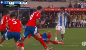 Esposa de jugador chileno arremete fuerte contra De Paul por pisotón: "Eres realmente un sucio"