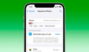 ¿Cuánto espacio le queda a mi iPhone? Así puedes saber cuánto almacenamiento tienes