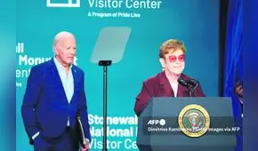 Elton John en evento organizado por el presidente Joe Biden:  "La lucha por la libertad y la igualdad es continua”