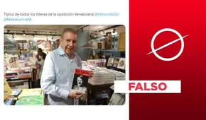 Edmundo González no posó con el libro "Mi lucha" de Adolf Hitler: es un montaje