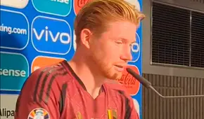 De Bruyne pierde los papeles e insulta a periodista tras eliminación de Bélgica en la Euro: "Estúpido"