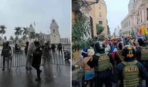 Protestan contra López Aliaga por reubicación de comerciantes: MML cierra plaza de Armas y alrededores