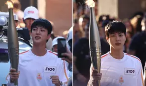 Jin, de BTS, en los Juegos Olímpicos de París 2024: así fue la participación del idol llevando la antorcha