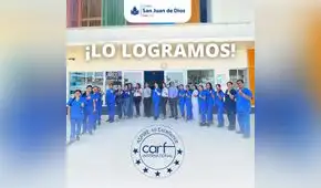 Clínica San Juan de Dios de Piura es acreditada por CARF Internacional por su "Programa Interdisciplinario de Rehabilitación en Pediatría"