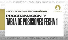 Programación de fútbol en los Juegos Olímpicos París 2024: tabla de posciones de la fecha 1