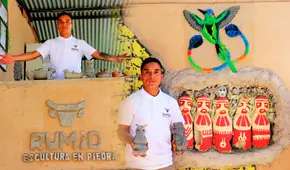 Artesano levanta primer taller de piedra en Amazonas tras ganar título Bicentenario: "Empecé en una chosita y 4 palitos"