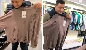 Chompa con huecos de Zara genera debate y usuarios bromean: “Mi ropa vieja está de moda” Chompa con huecos de Zara genera debate y usuarios bromean: “Mi ropa vieja está de moda”