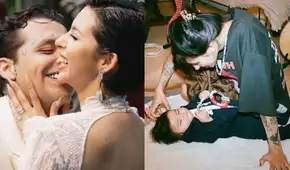 Mientras Nodal y Ángela Aguilar se casaban, Cazzu y su hija Inti pasaban tiempo juntas