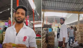 Extranjero visita Mercado Mayorista de Frutas y queda asombrado: "Bien diseñado, lo veo ordenado"