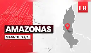Temblor de magnitud 4,7 se sintió en Amazonas hoy, según IGP Temblor de magnitud 4,7 se sintió en Amazonas hoy, según IGP