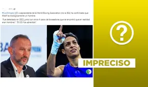 El “vicepresidente de la World Boxing Association” no confirmó que Imane Khelif “es biológicamente un hombre”