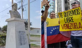 Venezolanos piden retirar busto de Hugo Chávez en Chincha: "esta persona hizo mucho daño a Venezuela"