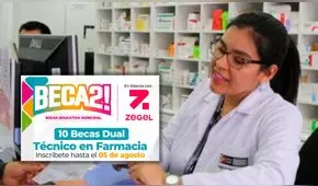 Postula a las becas de SJL para estudiar gratis Técnico en Farmacia: puedes acceder hasta el 5 de agosto