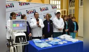 INSN Breña recibe donación de ventilador mecánico para niños con cáncer