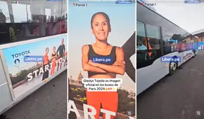 Gladys Tejeda aparece en valla de bus de Juegos Olímpicos Paris 2024 y peruanos se emocionan: “Es el orgullo del Perú”