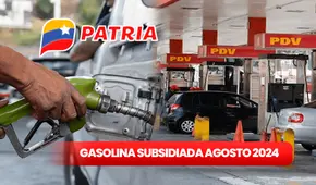 Gasolina subsidiada en Venezuela 2024: revisa AQUÍ el cronograma OFICIAL del 12 al 18 de agosto