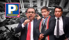 Podemos Perú registra 9 congresistas investigados por diversos delitos, entre ellos por presunta organización criminal