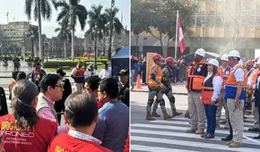Usuarios denuncian cierre de plaza de Armas en pleno Simulacro Nacional Multipeligro