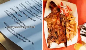 Exorbitante precio del cuy a la parrilla deja en shock a joven en restaurante de Cieneguilla