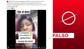 Video no muestra a mujer anunciando que tiene "viruela del mono en Perú” en agosto de 2024