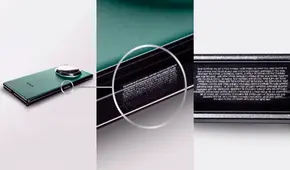 Este celular plegable posee un mensaje de burla a la competencia: solo puede leerse con lupa