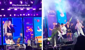 Estudiantes de la UCV sorprenden a Yahaira Plasencia al subir al escenario y bailar cumbia: “Nuevos talentos”
