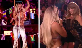 Karol G pone a bailar a Taylor Swift en los MTV VMAS 2024 y fans reaccionan: "Una genia"