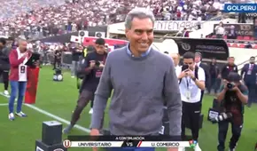 ¡Emotivo momento! Chemo Del Solar fue OVACIONADO por la hinchada de la 'U' en el estadio Monumental