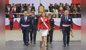 Dina Boluarte en la ceremonia por el Día de las Fuerzas Armadas: "Los enemigos del Perú jamás nos van a vencer"