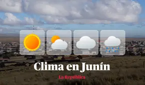 Clima en Junín, vía Senamhi: temperaturas máximas y mínimas por distritos este 1 de septiembre