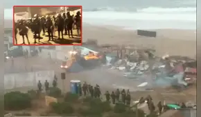 Desalojan comerciantes informales del balneario de Punta Rocas tras denuncias de vecinos