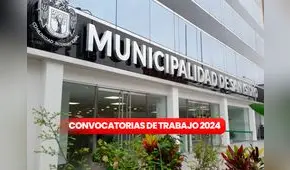 La Municipalidad de San Isidro ofrece más de 400 EMPLEOS bajo el régimen CAS, con vacantes para serenos, supervisores, asistentes y otras posiciones