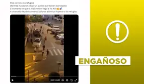 Video no muestra el pánico de israelíes ante la reciente llegada de misiles yemeníes en Tel Aviv