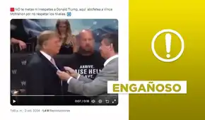 Donald Trump no abofetea a empresario Vince McMahon en 2024 por “no respetar los niveles”
