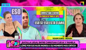 Rosario Sasieta, abogada de Pamela López, ARREMETE contra Cueva: “No está ni en la billetera ni presencialmente”