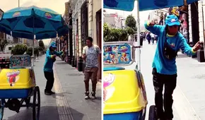 Heladero en Arequipa deja su carrito y se pone a bailar wititi en plena calle: "Ama su cultura"