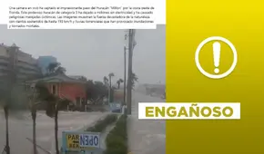 Video no capturó “en vivo” al reciente huracán Milton en la costa de Florida, EE. UU.