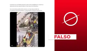 Video no corresponde a pelea de trabajadores en las obras de remodelación del Camp Nou