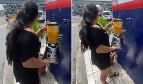 Joven se queda sin luz y toma insólita solución para preparar su desayuno: “No me va a ganar la pobreza”