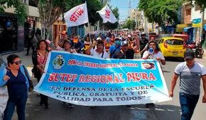 Sindicatos de profesores anuncian huelgas para las siguientes semanas en Piura por presupuesto educativo