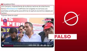 Julio Campos no convocó paro indefinido de transportistas hasta que Congreso “llame a Asamblea Constituyente” el 11 de octubre