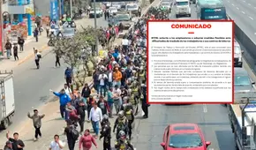 Ministerio de Trabajo otorga tolerancia de hasta 4 horas ante nuevo paro nacional de transportistas este 23 de octubre