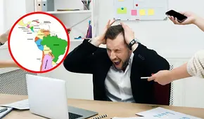 Estos son los países de Latinoamérica con más estrés laboral, tristeza e ira: Perú se ubica en el sexto lugar