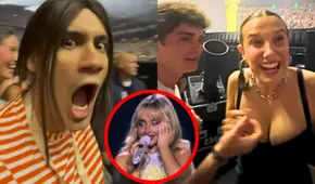 Hijo de Alfredo Benavides tiene MOMENTO VIRAL en concierto de Sabrina Carpenter junto a Millie Bobby Brown