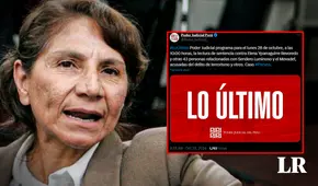 Caso Perseo: Poder Judicial dictará sentencia este 28 de octubre contra Elena Iparraguirre, terrorista de Sendero Luminoso
