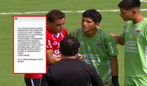 Diego López, arquero de Unión Comercio, comparte sentido mensaje tras goleada de Cristal: "Les agradezco de corazón"