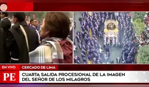 Reportero de América TV se emociona en procesión del Señor de los Milagros: "Curó a mi madre del cáncer"