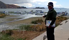Puno: reducción drástica del nivel de agua en el lago Titicaca pone en riesgo corredores turísticos