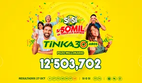 Resultados de La Tinka miércoles 30 de octubre: conoce los números y la jugada ganadora