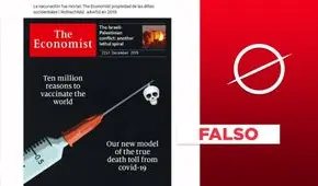 The Economist no advirtió que vacunación contra COVID-19 sería mortal: portada es falsa